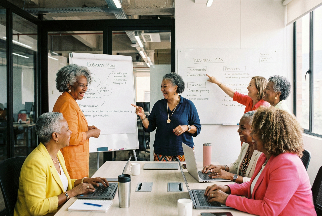 Mujeres emprendedoras de la edad dorada